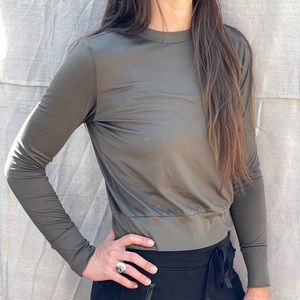 Olive Green Long Sleeve Tee